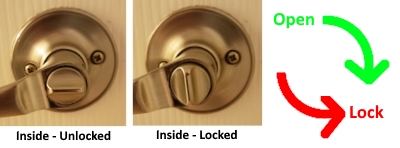 interior door lock pictures